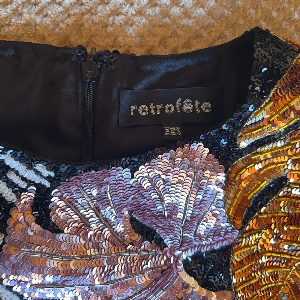 Retrofete Sequin Dress XXS - Picture 4 of 5